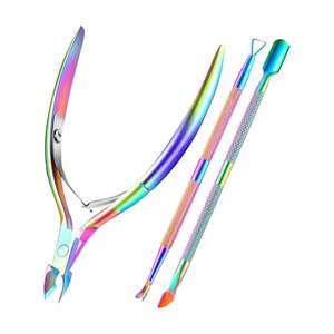 Nouvel arrivage : Kit professionnel de coupe-ongles en acier inoxydable durable, coupe-ongles colorés pour doigts et orteils, et pinces à cuticules - Product Image 2