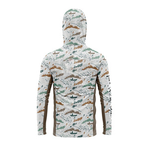 Activewear Outdoor Performance Plus Size Fishing Hoodie Cooling OEM ODM Summer UPF 50 Breathable Quick Dry - Product Image 4