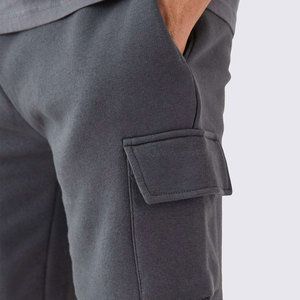 Shorts d'été décontractés pour hommes, personnalisés, en tissu de coton, avec poches cargo, respirants, taille élastique, légers, pour l'entraînement - Product Image 6
