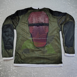 เสื้อยืดมอเตอร์ไซค์แบบเต็มตัวบุผ้าเคฟลาร์สำหรับผู้ชาย ผลิตตามสั่ง (OEM) ได้รับการรับรองมาตรฐาน CE พร้อมแผ่นป้องกันสำหรับนักขี่มอเตอร์ไซค์ ทนต่อการเสียดสี - Product Image 1