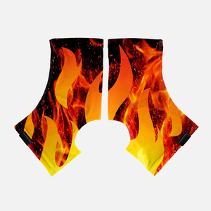 Men's Sublimated Fire Print Soccer <b>Socks</b> Quick Dry Athletic Wear All Seasons Adult Football Apparel - Product Image 4