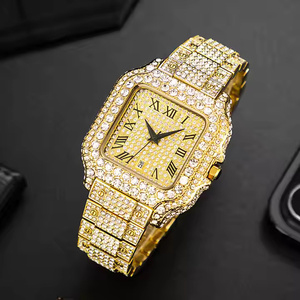 Reloj de Diseño con Diamantes de Moissanita y Cuarzo para Hombre, VVS, Estilo Hip Hop, Lujoso y Premium - Product Image 4