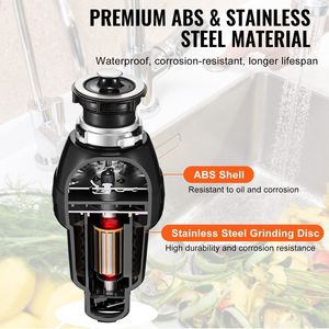 Triturador de Desechos de Alimentos de Alimentación Continua de 3/4 HP, 3250 RPM, con Sistema de Conexión EZ, Reducción de Ruido, Fácil Instalación - Product Image 6