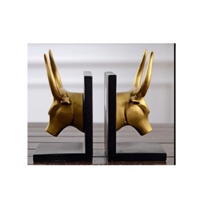 Bookend Brown Aluminium Plain Bookends for <b>School</b> Office Shelves Heavy Duty Bookends for <b>Books</b> Library Office <b>School</b> Gift - Product Image 1