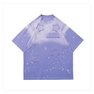 T-shirt streetwear vintage délavé à l'acide, broderie de logo personnalisé, t-shirts graphiques délavés, t-shirts oversize pour hommes - Product Image 2