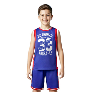 Ropa Deportiva Juvenil, Uniforme de Baloncesto Personalizado por Sublimación, Uniforme de Baloncesto para Niños, Camiseta sin Mangas y Conjunto de Pantalones Cortos para Niños - Product Image 1