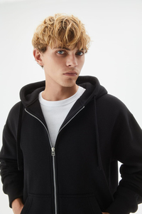Sudadera con Cremallera para Hombre de Algodón 100% de Calidad Premium, Novedad 2026, Transpirable, Estilo Vintage Urbano, Mejor OEM - Product Image 4