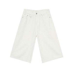 <b>Men's</b> High Waist Leg Denim <b>Shorts</b> <b>White</b> Cotton Casual Summer Style Denim <b>Shorts</b> For <b>Man</b> - Product Image 4