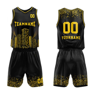 ชุดยูนิฟอร์มบาสเก็ตบอลชายแบบสั่งทำพิเศษ พิมพ์ลายแบบ Sublimation พร้อมกางเกงขาสั้น - Product Image 5