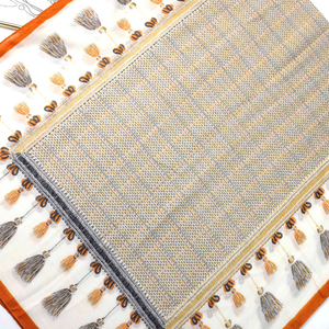 Wholesale All Seasons Women Beige Chiffon Viscose Cotton Solid Color Color Blocking Scarves Skin-Friendly Modest Daily Wear Long - Product Image 6