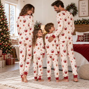 Pijamas navideños personalizados para mujer, de manga larga, con capucha, de algodón suave, estilo loungewear, cálidos para invierno. - Product Image 4
