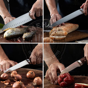 High Quality Sustainable Wholesale Multi Purpose Heavy Duty Steel Powder Coated Kitchen <b>Knife</b> <b>Set</b> - Product Image 4