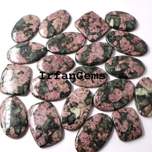 Venta al por mayor de cristal de Reiki de cuarzo eudialita natural de corte ovalado suelto a granel para la curación de lote crudo a granel con piedras preciosas de Chakra - Product Image 2