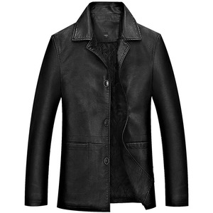 Hot Selling <b>Men</b> Clothing Leather <b>Coat</b> For Sale New Fashion Windproof Factory Direct Sale Leather <b>Coat</b> - Product Image 3