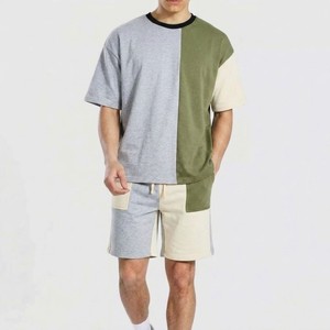 Conjunto de Camiseta y Pantalones Cortos de Verano para Hombre, Cuello Redondo, Tejido de Punto, 100% Algodón, Transpirable, Ligero, de Alta Calidad, Estilo Urbano, Personalizado - Product Image 3