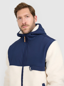 Chaqueta de forro polar para hombre, al por mayor, a la moda, para exteriores, con cremallera completa, cuello alto, alta calidad, 100% algodón, con bolsillo con solapa en el pecho, informal. - Product Image 6