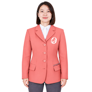 <b>Coral</b> Pink Equestrian <b>Jacket</b> for Women Tailored Riding Blazer Elegant Horse Riding Competition Coat Custom Wholesale Equestrian - Product Image 1
