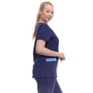 Uniformes de Enfermera Transpirables para Mujer, Nueva Colección, Corte Regular, Conjuntos de Uniformes de Enfermería Personalizados para Hospital - Product Image 2
