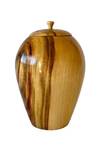 Oak Wood Urn Jars Urn Cremation for Your Loving One Pet, Human,Family Ashes keepsake Wooden Urn Jars Storage Jar - Product Image 2
