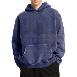 Hoodies délavés à l'acide les plus vendus, service OEM, prix de gros, 100% coton - Product Image 3