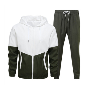 Premium Black Mens Tracksuit Lightweight Windbreaker <b>Jacket</b> And Pants Set Breathable Sportswear Training <b>Running</b> Gym Fitness - Product Image 5
