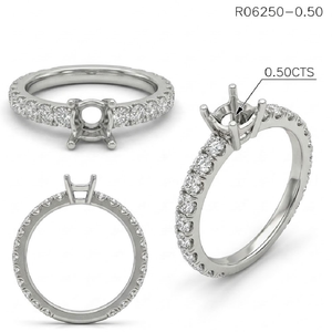 Prix d'usine, design fabuleux, haute qualité, bague solitaire de mariage en or blanc 18 carats avec diamant véritable taille brillant et sertissage à griffes pour - Product Image 6