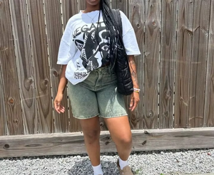 Camiseta Peeqi de Verano para Mujer, 100% Algodón, Transpirable, Ecológica, con Estampado de Dibujos Animados, Manga Corta, Holgada e Informal - Product Image 5