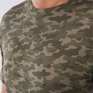 T-shirt camouflage pour homme, style camouflage, coupe ample, coton, décontracté, manches courtes, fabrication OEM aux États-Unis, marque privée, directement de l'usine - Product Image 2