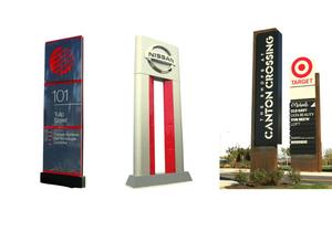 Custom Non-Illuminated Pylon Signs | Double-Sided <b>Freestanding</b> Totem Signage | Premium Outdoor Pole Signs Bluetooth Advertising - Product Image 4