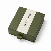 Boîte à bijoux personnalisée en cuir grainé avec tiroir coulissant, plateau en velours pour boucles d'oreilles, colliers et bagues, vente en gros OEM