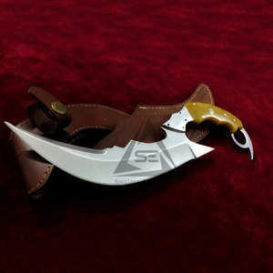 Cuchillos de hoja fija DIY de la mejor calidad con mango de madera, opciones de color personalizado y OEM - Hecho en Pakistán - Product Image 2
