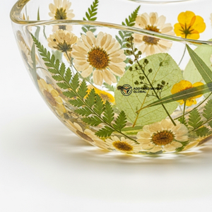 ชามเสิร์ฟตกแต่งรูปทรงคลื่นหลากสี ไล่เฉดสีส้ม ชมพู ม่วง ของตกแต่งศิลปะสมัยใหม่ ชามใส่ผลไม้ ขนมขบเคี้ยว - Product Image 5