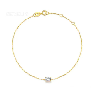 Impresionante Brazalete Bolo con Diamantes Ecológicos Creados en Laboratorio, Accesorio Brillante para la Muñeca, Exquisito Brazalete Tennis con Diamantes Cultivados en Laboratorio - Product Image 1
