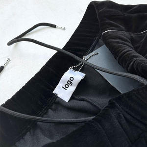Conjunto Deportivo de Terciopelo Personalizado al por Mayor con Líneas de Color en Contraste, Cuello Alto con Cremallera, Pantalones Jogger, Conjunto de 2 Piezas para Hombre - Product Image 5