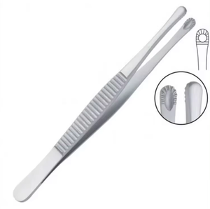 Pinzas Adson para tejidos, personalizadas, con dientes y puntas de precisión artesanal - Instrumentos quirúrgicos Excel en venta a bajo precio - Product Image 1