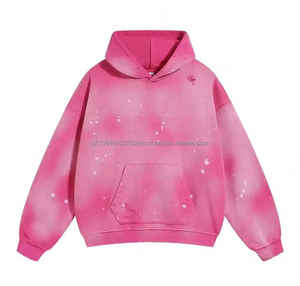 Sweat-shirt à capuche oversize vintage pour homme, lourd, 100% coton molletonné, brodé, sweat-shirts à capuche pour homme - Product Image 1