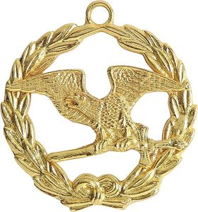 เครื่องประดับปกเสื้อของหน่วยสั่งการอัศวินเทมพลาร์ แกรนด์ ซีเนียร์ วอร์เดน - ทำจากโลหะชุบทอง - Product Image 2