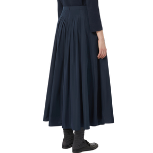 Jupe en satin plissé décontractée en polyester doux OEM ODM pour femmes, élégante, taille haute, coupe trapèze, mi-longue, fabrication sur mesure, vente en gros en vrac - Product Image 5