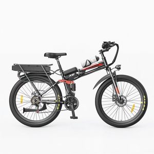 Bicicleta Eléctrica Plegable de Montaña para Adultos, 26 Pulgadas, 21 Velocidades, Batería de Litio de 48 V, Motor en el Buje Trasero, Bicicleta para Desplazamientos - Product Image 4