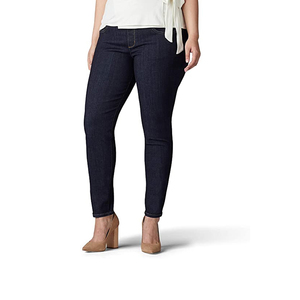Jean slim taille haute pour femme, dernière collection, délavé, décontracté, tendance, séchage rapide, respirant, en denim, personnalisable OEM - Product Image 3