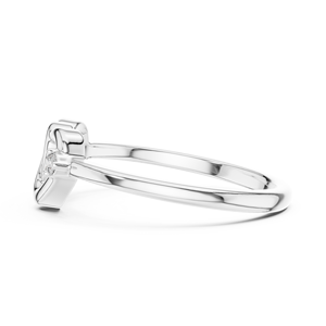 Anillo de Diamantes Cultivados en Laboratorio UNITY LOVE, Oro Blanco Sólido de 18 Quilates con Baño de Rodio, Corte Brillante, para Mujer, Regalo de Compromiso, Uso Diario - Product Image 2