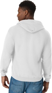 Sweat-shirt à capuche zippé pour homme, couleur unie, en polaire, coupe décontractée avec poches, respirant, pour l'automne - Product Image 5