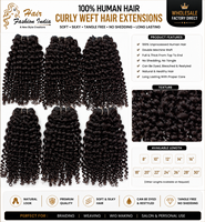 HAIR FASHION INDIA Extensions de cheveux humains vierges indiens Remy à ondulations profondes, double trame machine, 8-30 pouces, texture douce, 100GM