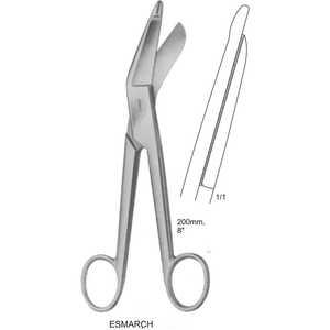 Dispositivos Médicos Profesionales, Instrumentos Ortopédicos para Aplicación de Vendas, Tijeras para Vendas Reutilizables Manuales de Acero Inoxidable - Product Image 1