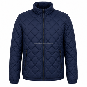 Chaqueta de invierno informal para hombre, ligera, acolchada, con aislamiento, para exteriores, cálida, con cierre, personalizada, OEM, al por mayor - Product Image 1