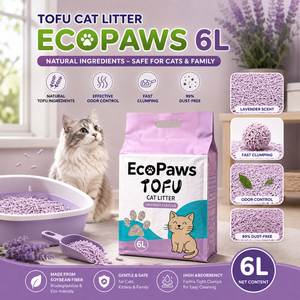 Factory OEM Lavender Scent Bentonite <b>Cat</b> <b>Litter</b> 9L | High Absorption Natural Clay with Odor Control - Product Image 5
