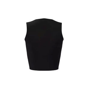 Uniforme de Animadoras para Adultos, Top Negro con Cuello en V y Falda Plisada con Rayas Rojas y Blancas, Material de Poliéster - Product Image 5
