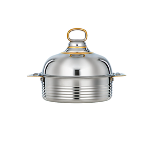 Marmite en bois de luxe avec revêtement couleur lisse et couvercle en acier durable, conçue pour une utilisation polyvalente en cuisine et lors d'événements - Product Image 6