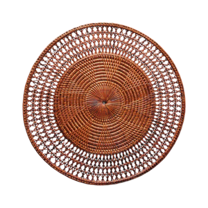Hotel Quality Rattan <b>Table</b> <b>Mat</b> Hand-Made <b>Round</b> Placemat for Hospitality Industry Decor Premium Woven Fiber - Product Image 2