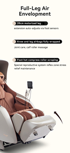 Fauteuil de massage 4D Inada Tech avec technologie <span class=keywords><strong>Air</strong></span>-Feel, bras mécanique, 167 cm de long, rail SL, <span class=keywords><strong>force</strong></span> variable en continu, <span class=keywords><strong>41</strong></span> programmes - Product Image 5